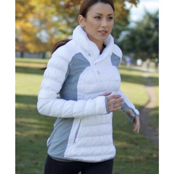 LULULEMON RUN INSULATOR Black Size 6 Pullover Jacket Down Fill - Picture 1 of 8